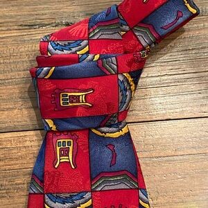 Jerry Garcia 100% Silk Tie Stonehenge Collectable EUC